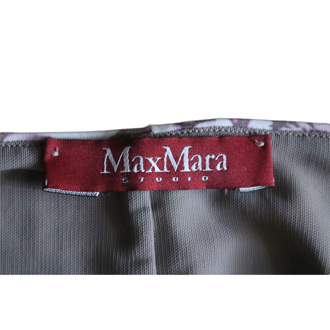 Max Mara(マックスマーラ)の【MAX MARA】ロングワンピース　花柄　ストレッチ素材　L★ レディースのワンピース(ロングワンピース/マキシワンピース)の商品写真