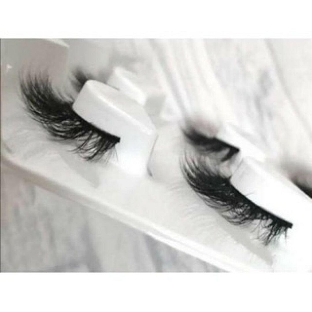 50%OFF】 3D ミンク つけまつげ 短め 束感 4ペア L07 ふわふわ 短め束感♡ 3D mink つけまつげ8ペアパック