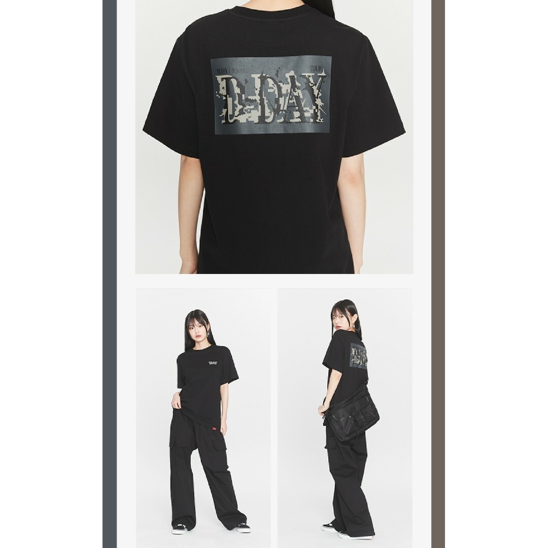 防弾少年団(BTS) - SUGA AgustD 黒 Tシャツ 限定 ツアー ティシャツ XL