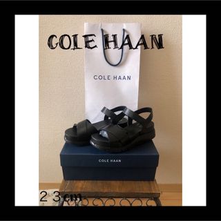 コールハーン(Cole Haan)の【★超美品★】コールハーン　サンダル　黒　ゼログランド　23cm　SALE中💕(サンダル)