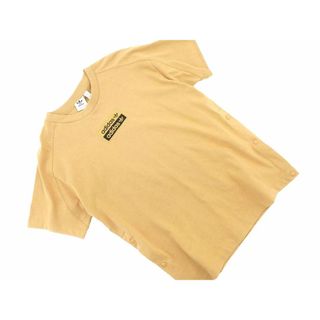 アディダス(adidas)のadidas originals アディダスオリジナルス サイドボタン Tシャツ sizeM/ベージュ ■◆ メンズ(Tシャツ/カットソー(七分/長袖))