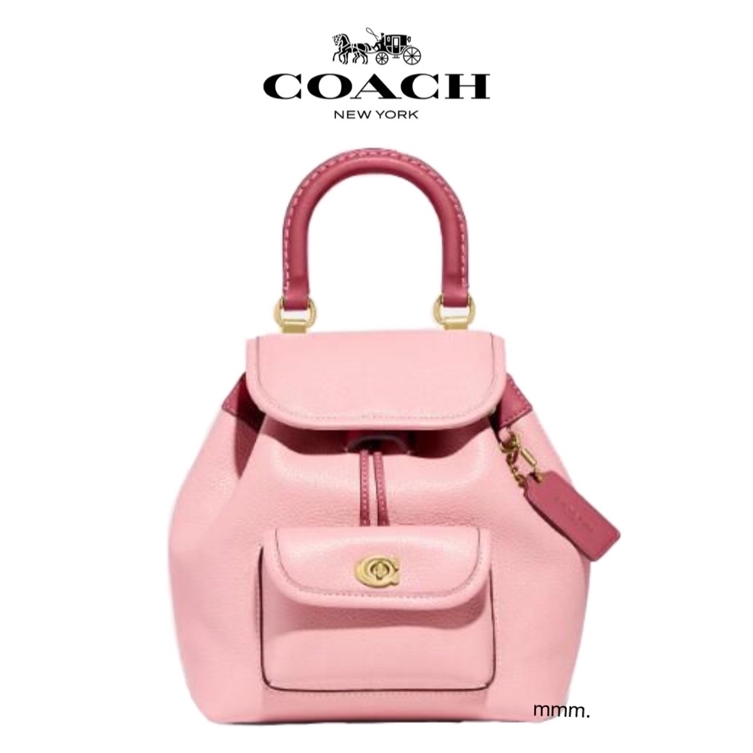 2WAY【新品未使用】 COACH コーチ リア バックパック 21・カラーブロック