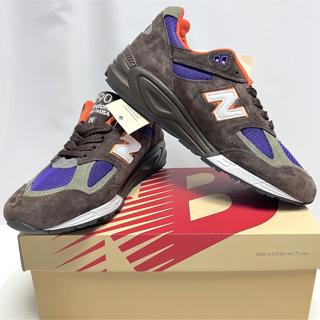 New Balance(ニューバランス)の28cm 新品 USA製 ニューバランス 990 V2 スニーカー ブラウン メンズの靴/シューズ(スニーカー)の商品写真