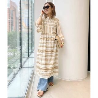 アパルトモンドゥーズィエムクラス(L'Appartement DEUXIEME CLASSE)の1回着用⭐️極美品　L'Appartement embroidery dress(ロングワンピース/マキシワンピース)