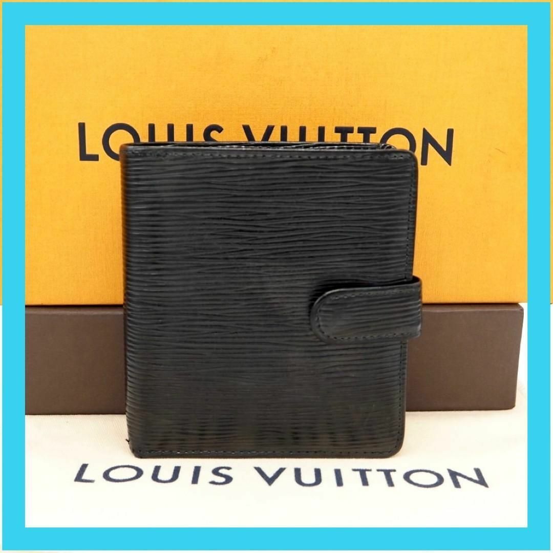 LOUIS VUITTON(ルイヴィトン)のルイ ヴィトン　エピ　ポルトビエ　コンパクト　ブラック　折財布　財布　ノワール レディースのファッション小物(財布)の商品写真