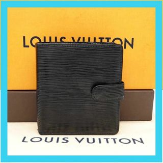 ルイヴィトン(LOUIS VUITTON)のルイ ヴィトン　エピ　ポルトビエ　コンパクト　ブラック　折財布　財布　ノワール(財布)