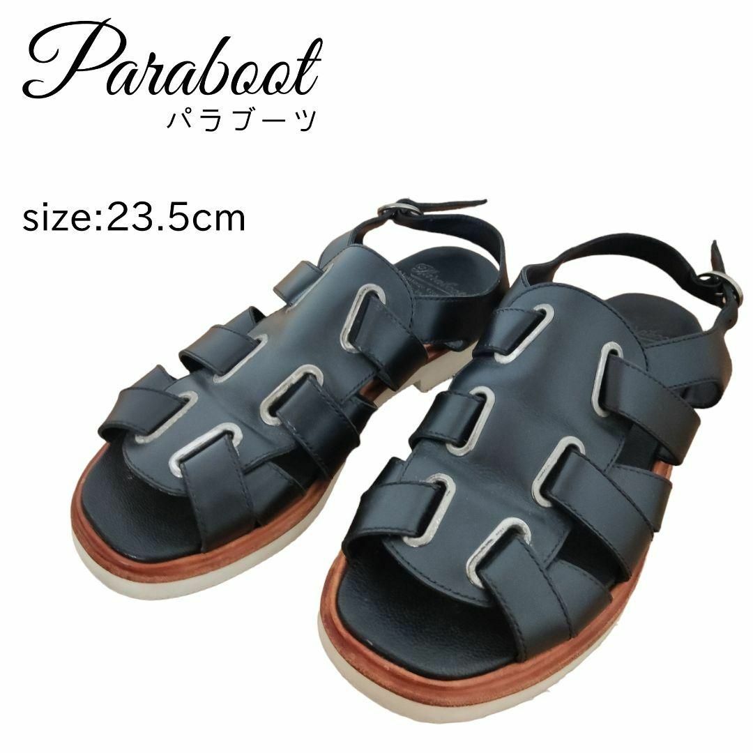 Paraboot(パラブーツ)の☆良品☆ Paraboot パラブーツ レザー グルカサンダル 23.5cm レディースの靴/シューズ(サンダル)の商品写真