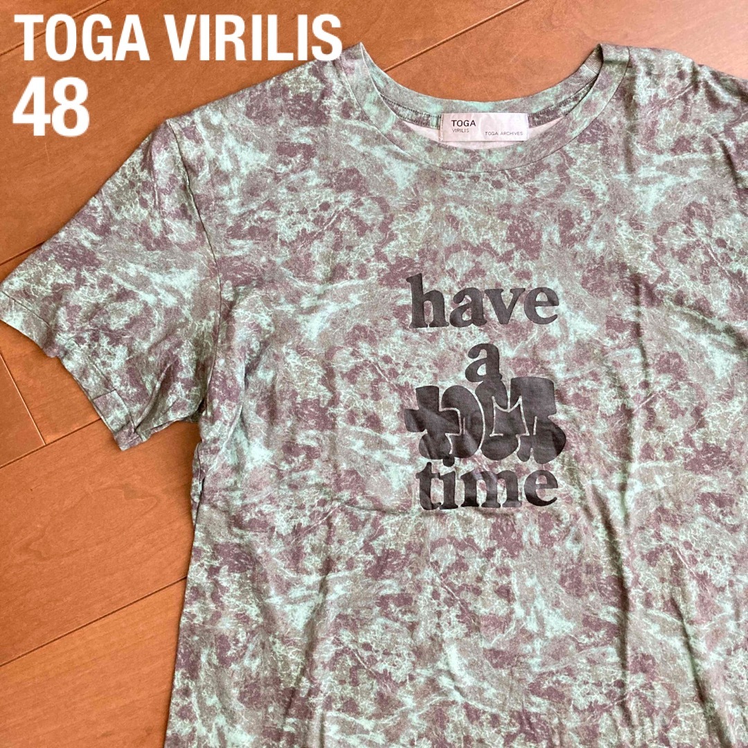 TOGA VIRILIS 48サイズ タイダイTシャツ 半袖