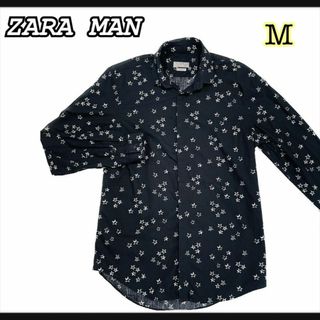 ザラ(ZARA)の【ZARA MAN】星総柄　長袖シャツ　M(シャツ)