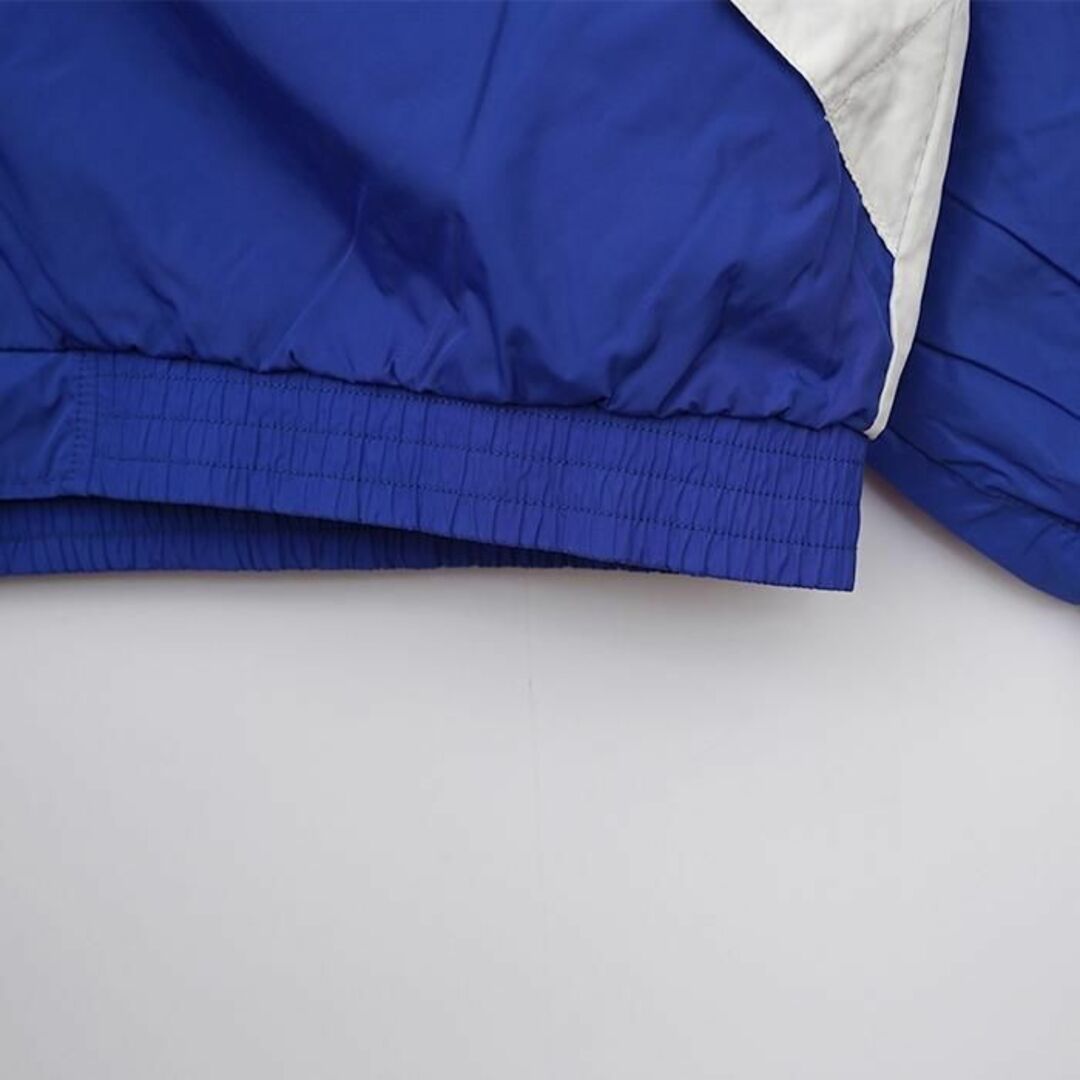 NIKE ナイキ バスケ ロゴ刺繍ナイロンジャケット XL ブルー 水色 白