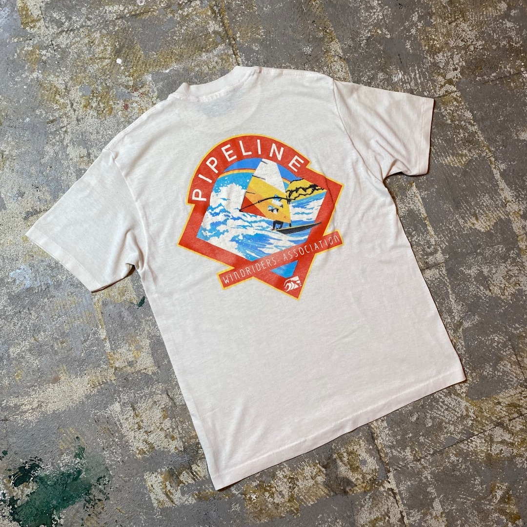 70s80s tシャツ USA製 L相当 ホワイト ウィンドサーフィン メンズのトップス(Tシャツ/カットソー(半袖/袖なし))の商品写真