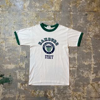 80s capital athletic リンガーtシャツ USA製 グリーン(Tシャツ/カットソー(半袖/袖なし))