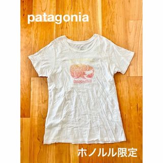 パタゴニア(patagonia)のPatagonia ホノルル限定 半袖　tシャツ　ホワイト レディース(Tシャツ(半袖/袖なし))