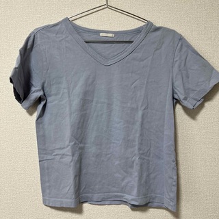 ジーユー(GU)の水色Tシャツ(Tシャツ(半袖/袖なし))