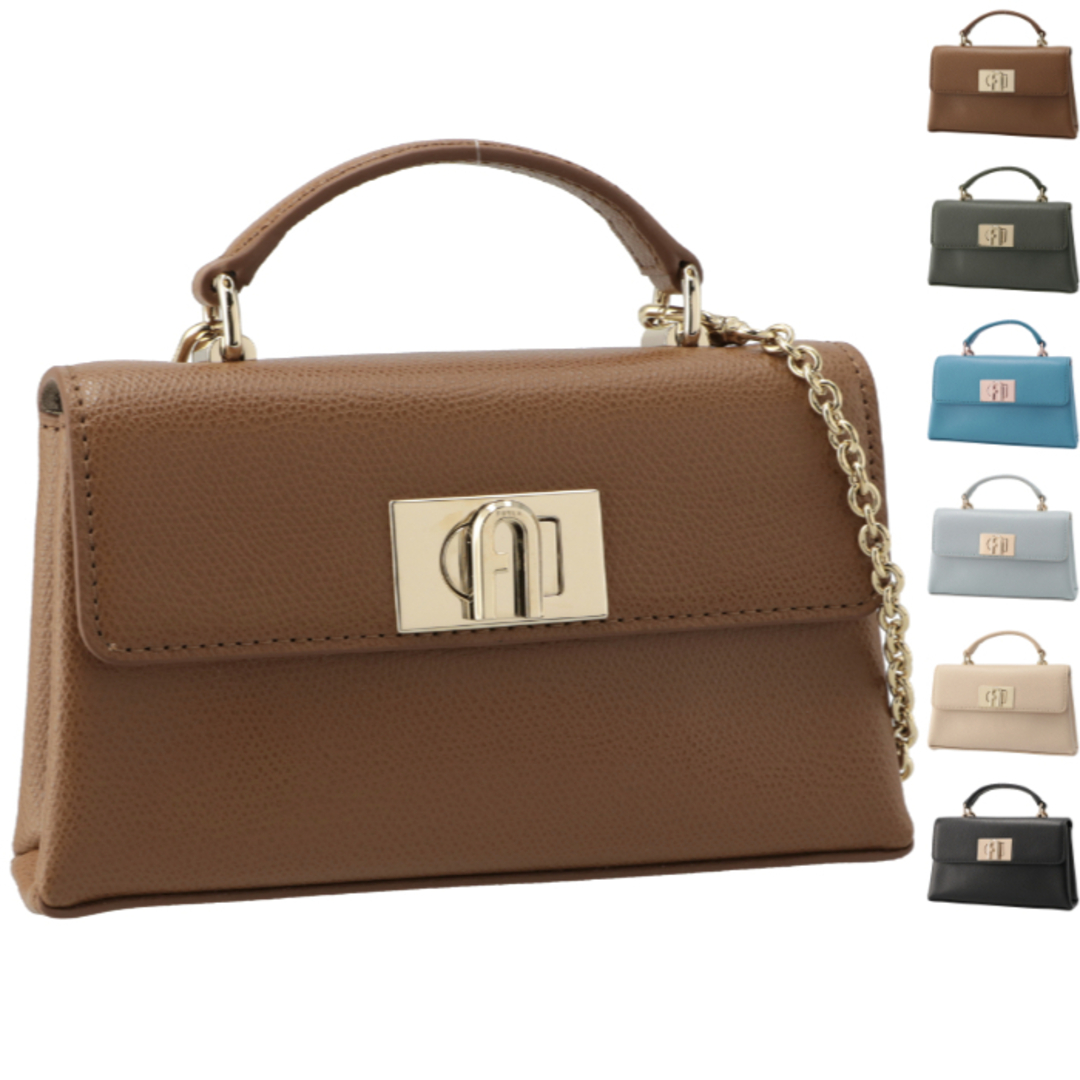 フルラ FURLA ショルダーバッグ M FURLA 1927 トップハンドル チェーンバッグ ミニバッグ 2023年秋冬新作 WE00423 ARE000135cmストラップ