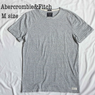 アバクロンビーアンドフィッチ(Abercrombie&Fitch)のAbercrombie&Fitch アバクロ Tシャツ 半袖 麻 ボーダー M(Tシャツ/カットソー(半袖/袖なし))