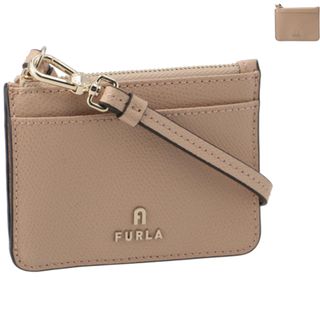 フルラ(Furla)のフルラ FURLA カードケース S CAMELIA パスケース リストレット付き トップジップ フラグメントケース キーリング 2023年秋冬新作 WP00323 ARE000 (名刺入れ/定期入れ)