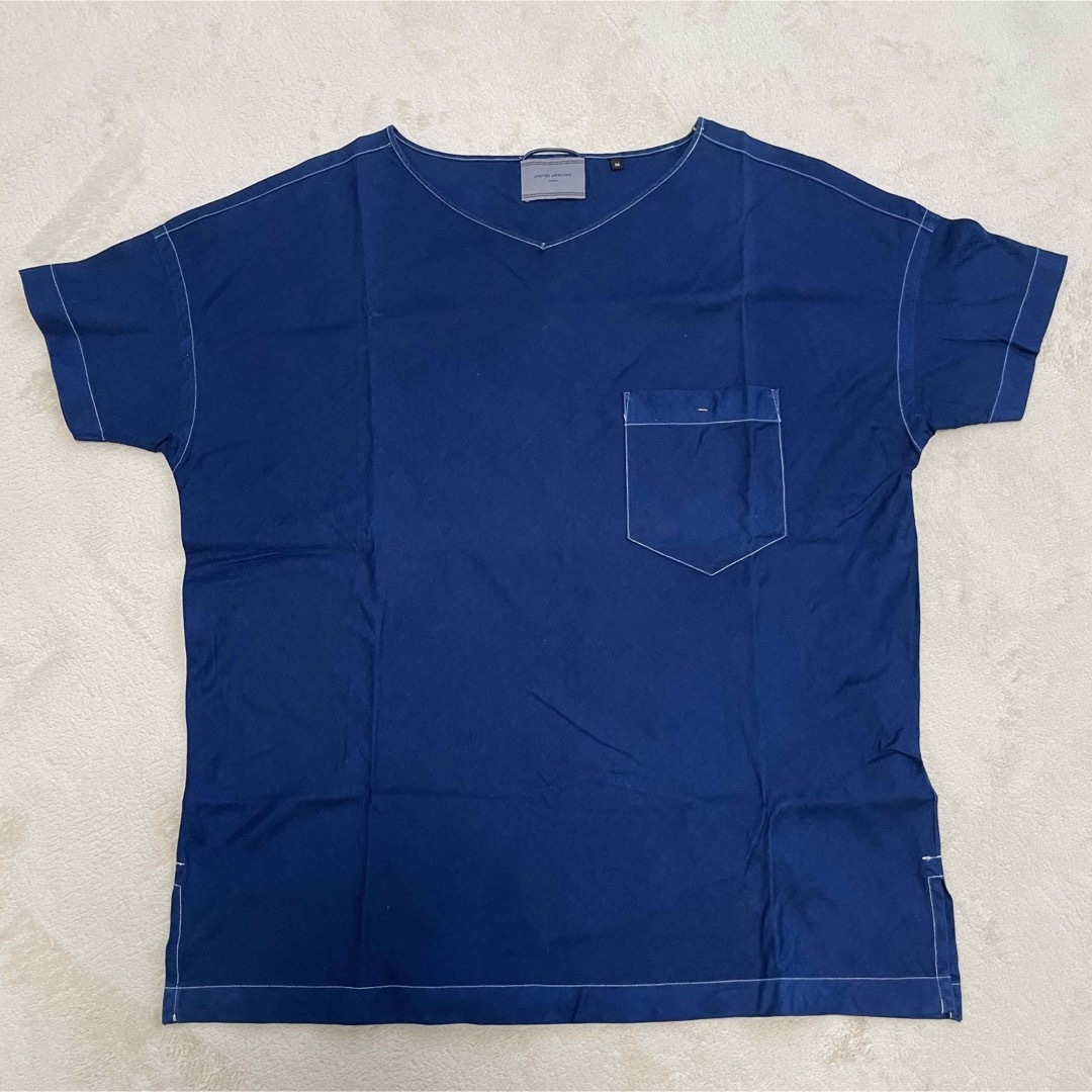 UNITED ARROWS - ユナイテッドアローズ 薄手 Tシャツ コットン 紺 ...