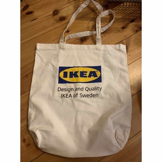 イケア(IKEA)のIKEA イケア　エコバッグ　トートバッグ　エフテルトレーダ  白　ホワイト(トートバッグ)