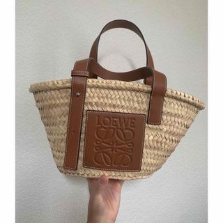 ロエベ(LOEWE)のLOEWE カゴバック 美品 袋付き(かごバッグ/ストローバッグ)