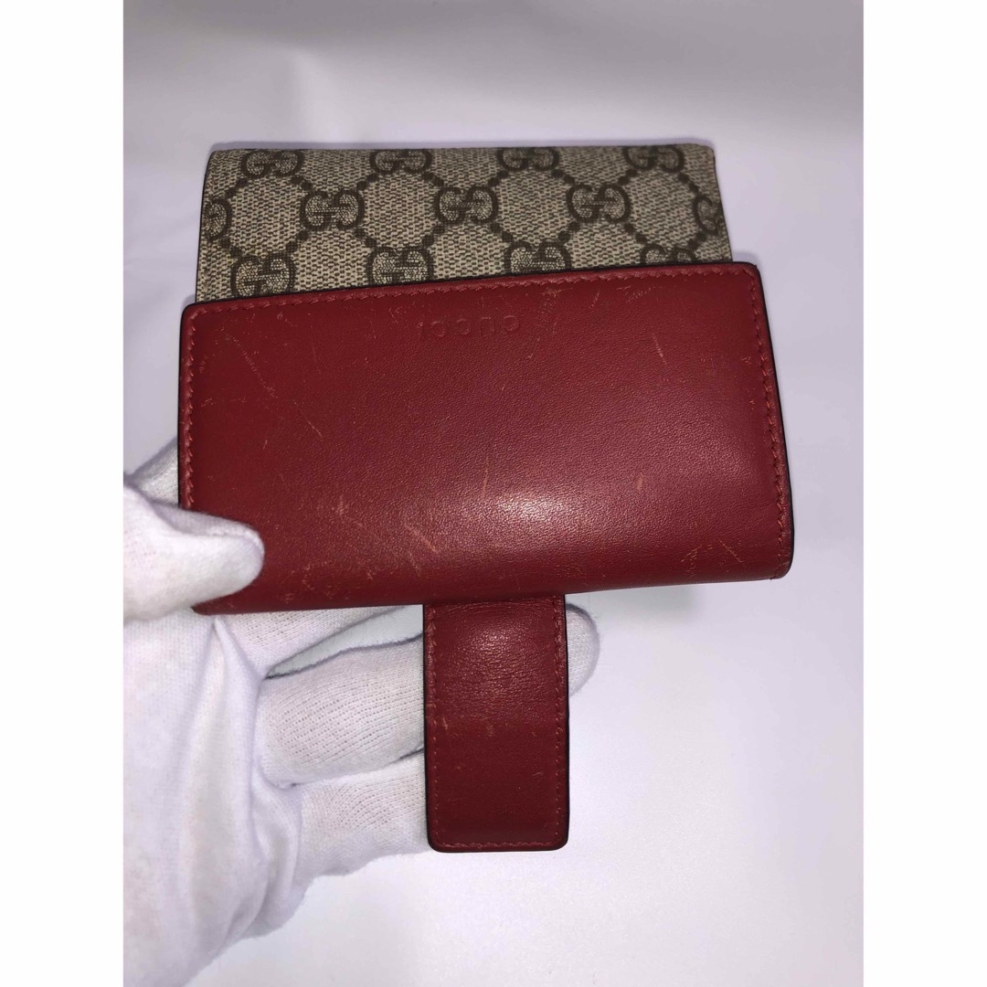 Gucci(グッチ)のGUCCI 二つ折り財布 CGスプリーム ベージュ 410104 2184 レディースのファッション小物(財布)の商品写真