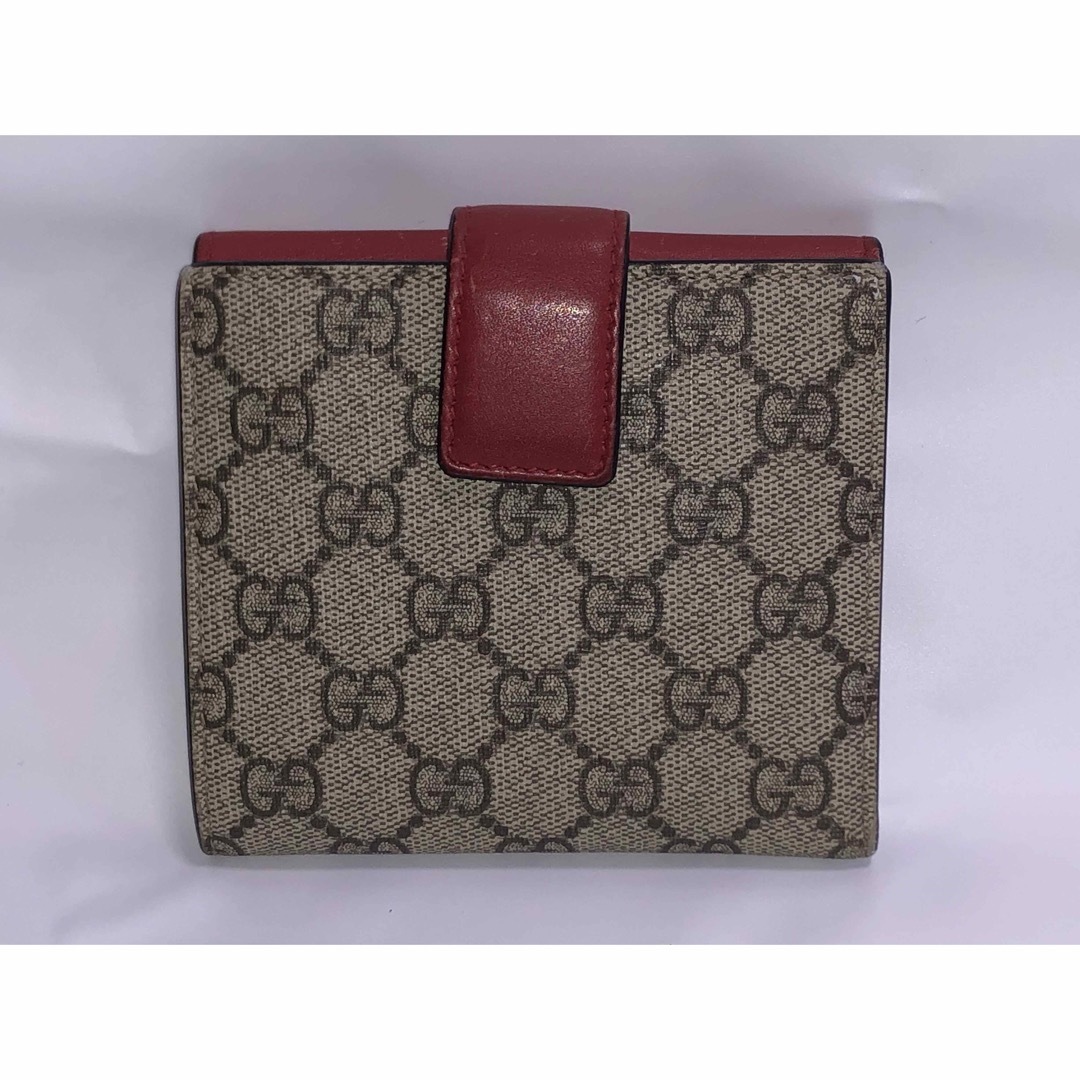 Gucci(グッチ)のGUCCI 二つ折り財布 CGスプリーム ベージュ 410104 2184 レディースのファッション小物(財布)の商品写真