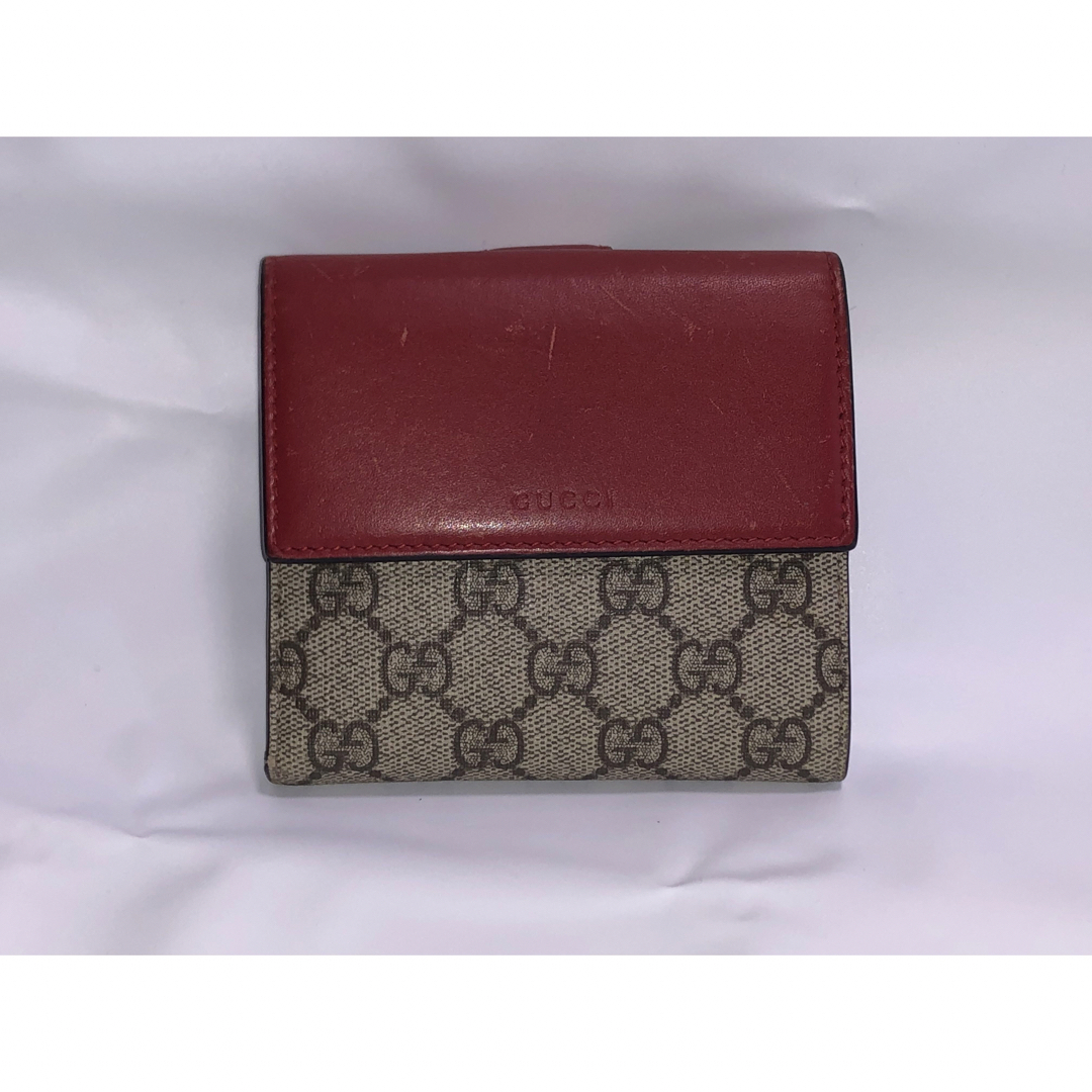 Gucci(グッチ)のGUCCI 二つ折り財布 CGスプリーム ベージュ 410104 2184 レディースのファッション小物(財布)の商品写真