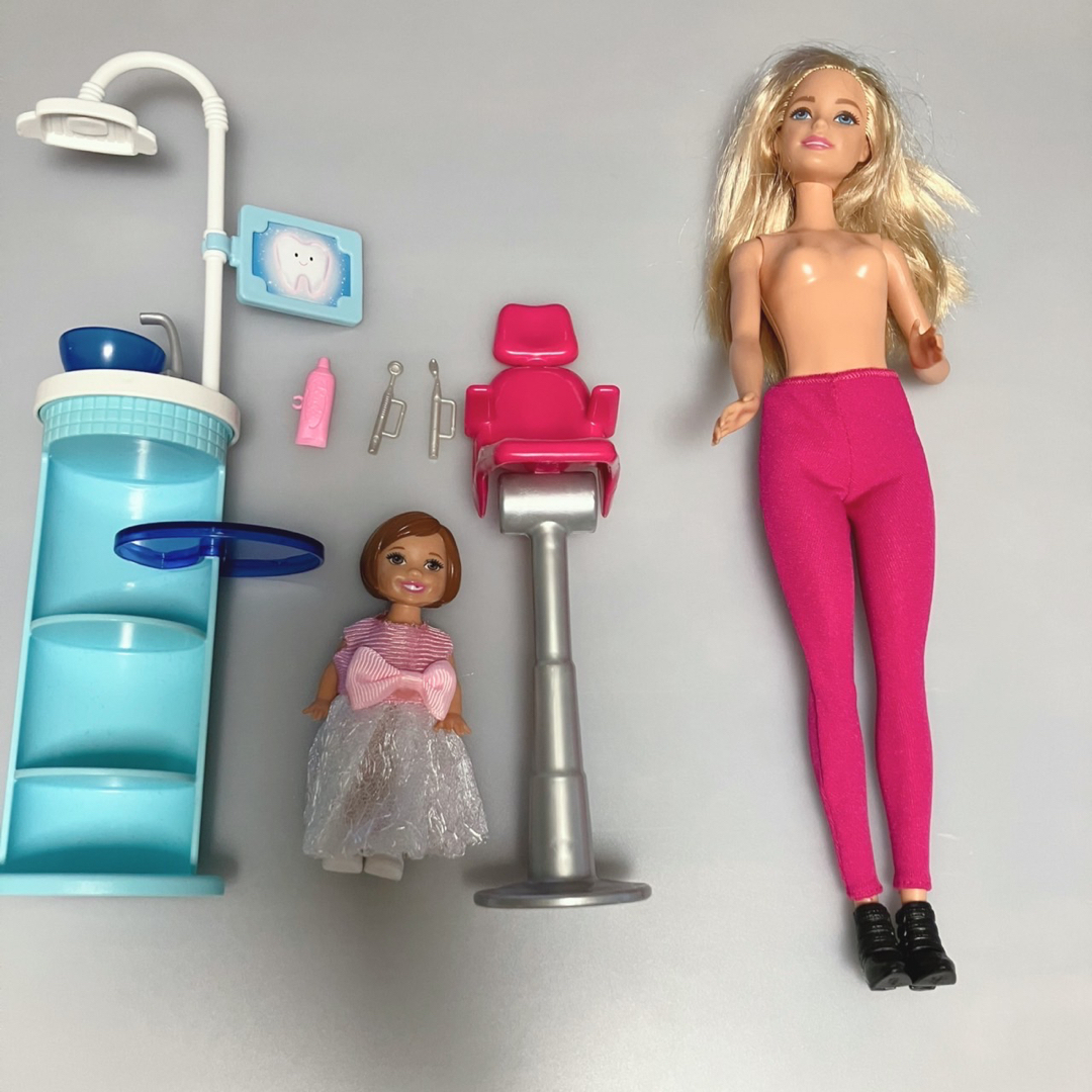 バービーと虫歯の子供 歯医者さんセットの通販 by nnnnn's shop バービーと虫歯の子供 歯医者さんセットの通販 by nnnnn's shop