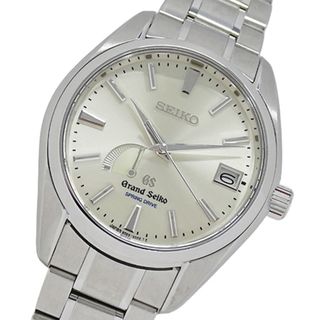 グランドセイコー(Grand Seiko)のグランドセイコー GRAND SEIKO GS 9R65-0AA0 SBGA001 時計 メンズ ブランド スプリングドライブ デイト 自動巻き AT ステンレス SS シルバー 磨き済み 【中古】(腕時計(アナログ))