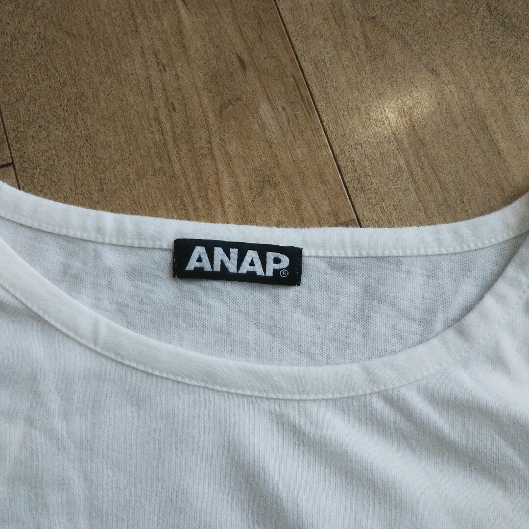 ANAP(アナップ)のANAP 胸ポケットオーバーサイズTシャツ ヤシの木 レディースのトップス(Tシャツ(半袖/袖なし))の商品写真