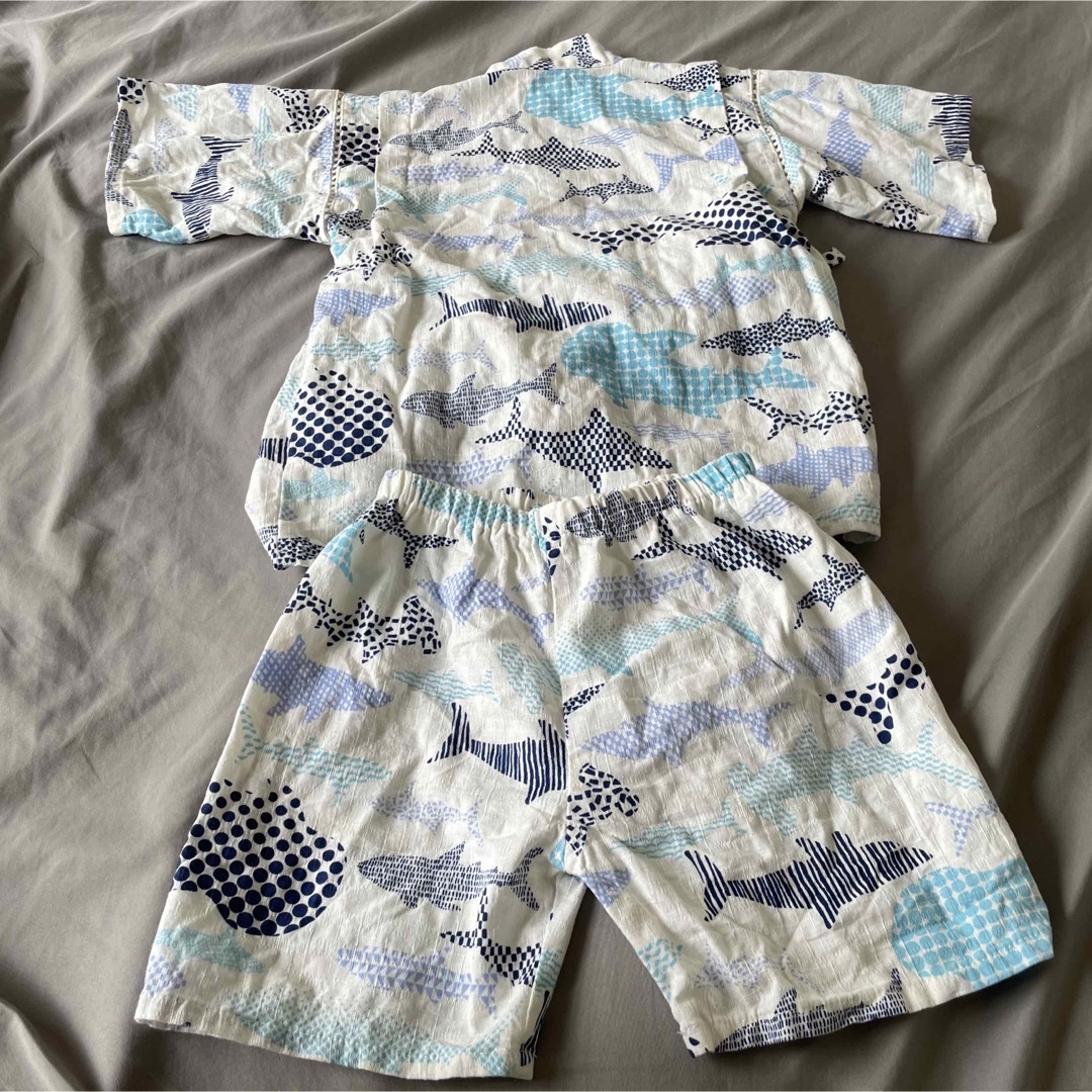 甚平＊110センチ＊じんべえ キッズ/ベビー/マタニティのキッズ服男の子用(90cm~)(甚平/浴衣)の商品写真