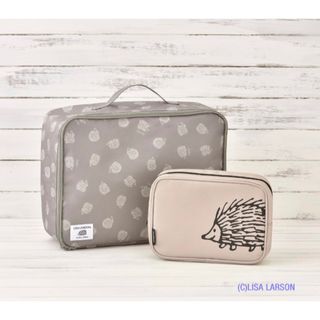 リサラーソン(Lisa Larson)のリサ･ラーソン☆ハリネズミ3兄弟☆マルチ収納バッグ＆ポーチセット(ポーチ)