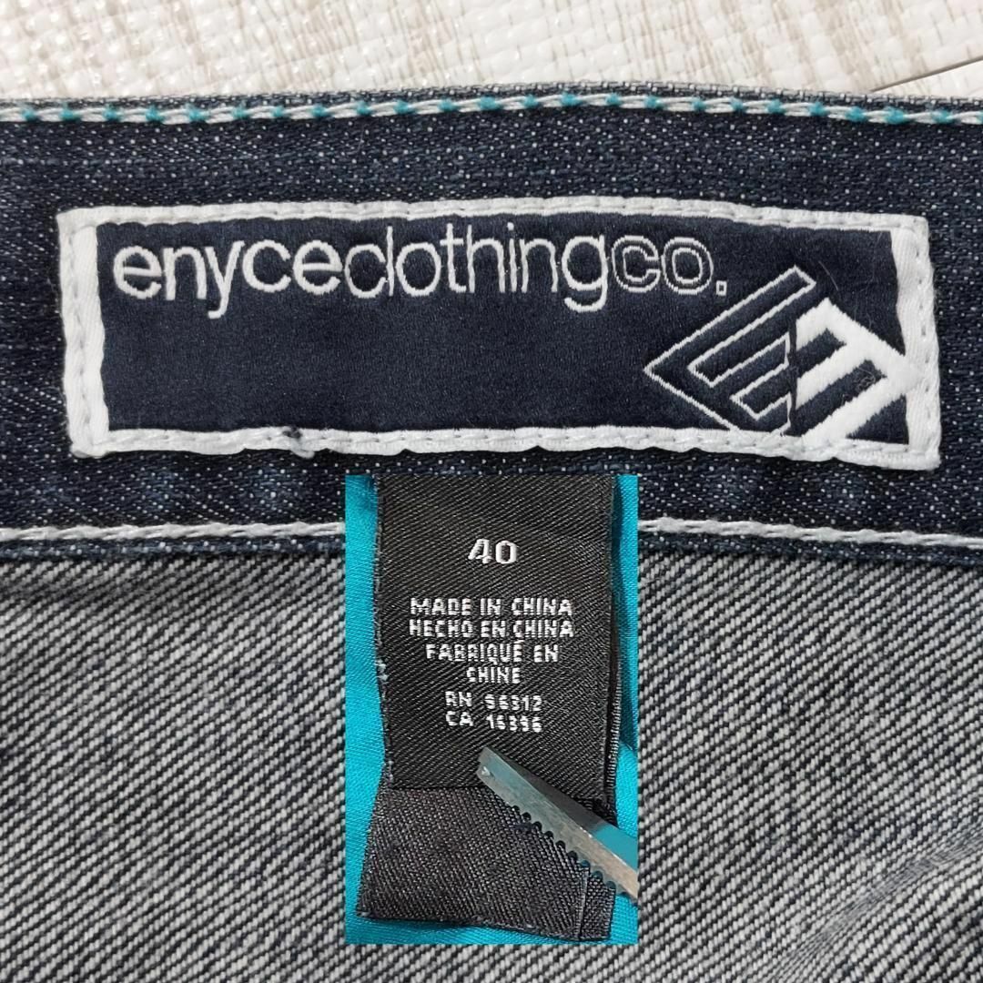 ENYCE - W40 ENYCE エニーチェ ポケット刺繍 バギーパンツ デニム