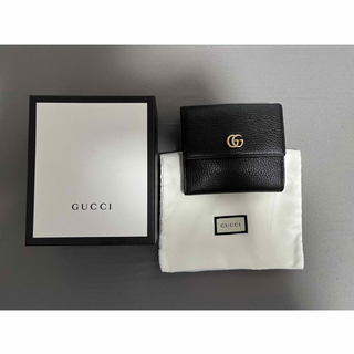 グッチ(Gucci)のGUCCI  GGマーモント 二つ折り財布(財布)