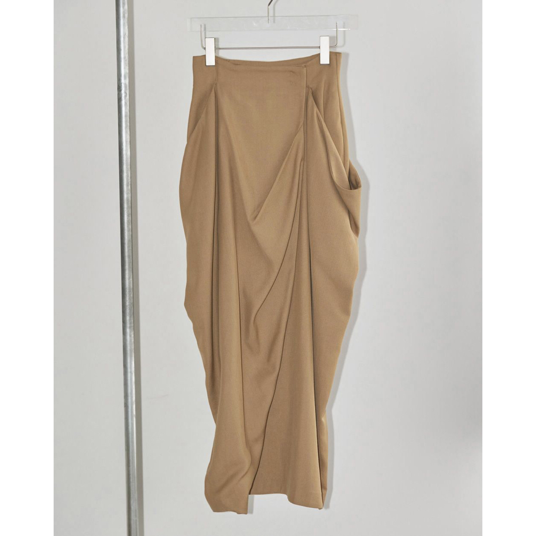 TODAYFUL Drape Satin Skirt