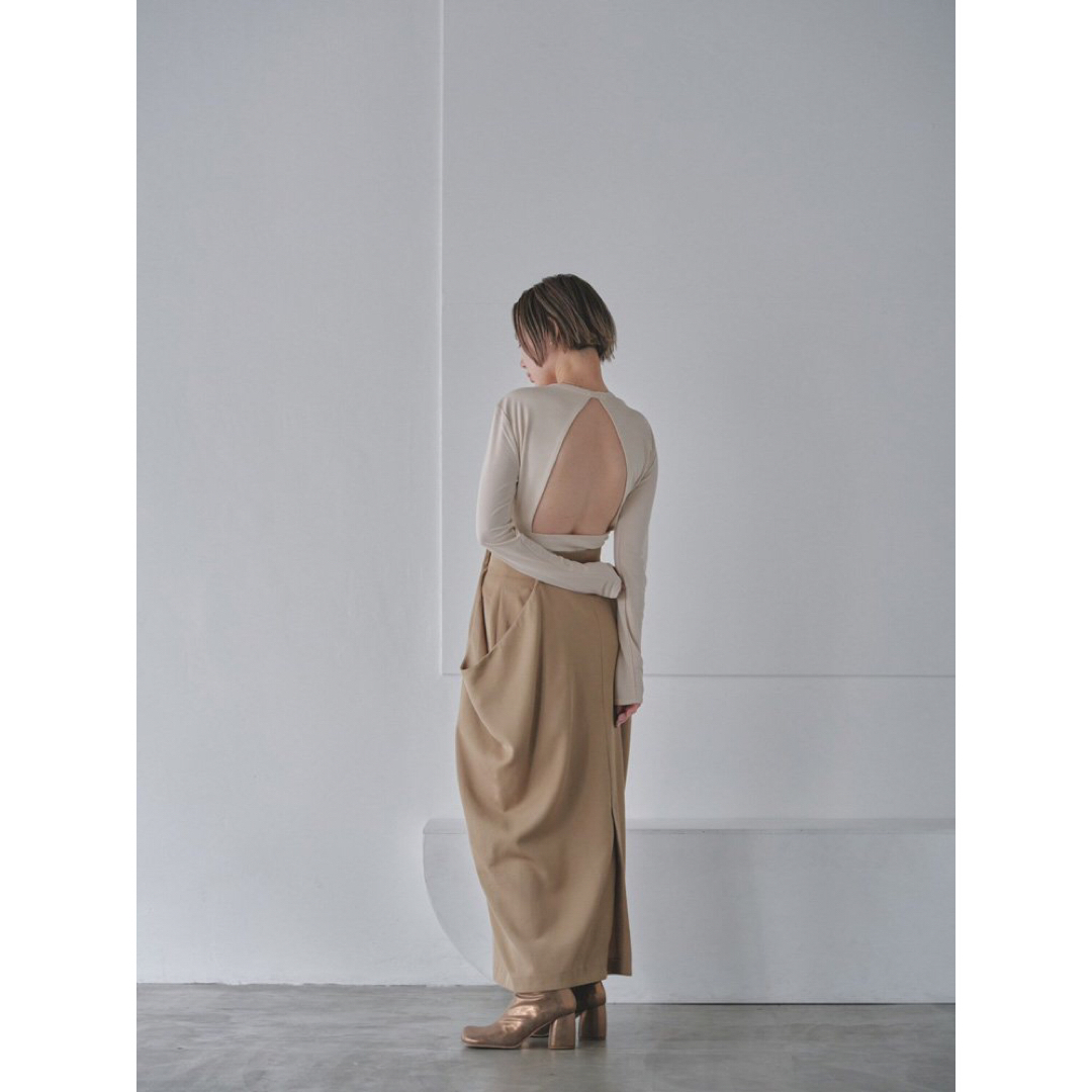 TODAYFUL Drape Satin Skirt-