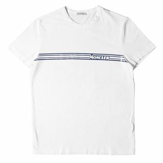 MONCLER モンクレール Tシャツ サイズ:L 20SS スクエア ロゴ クルーネック 半袖 Tシャツ MAGLIA T-SHIRT F10918C70510 8390T ライトブルー トップス カットソー 【メンズ】