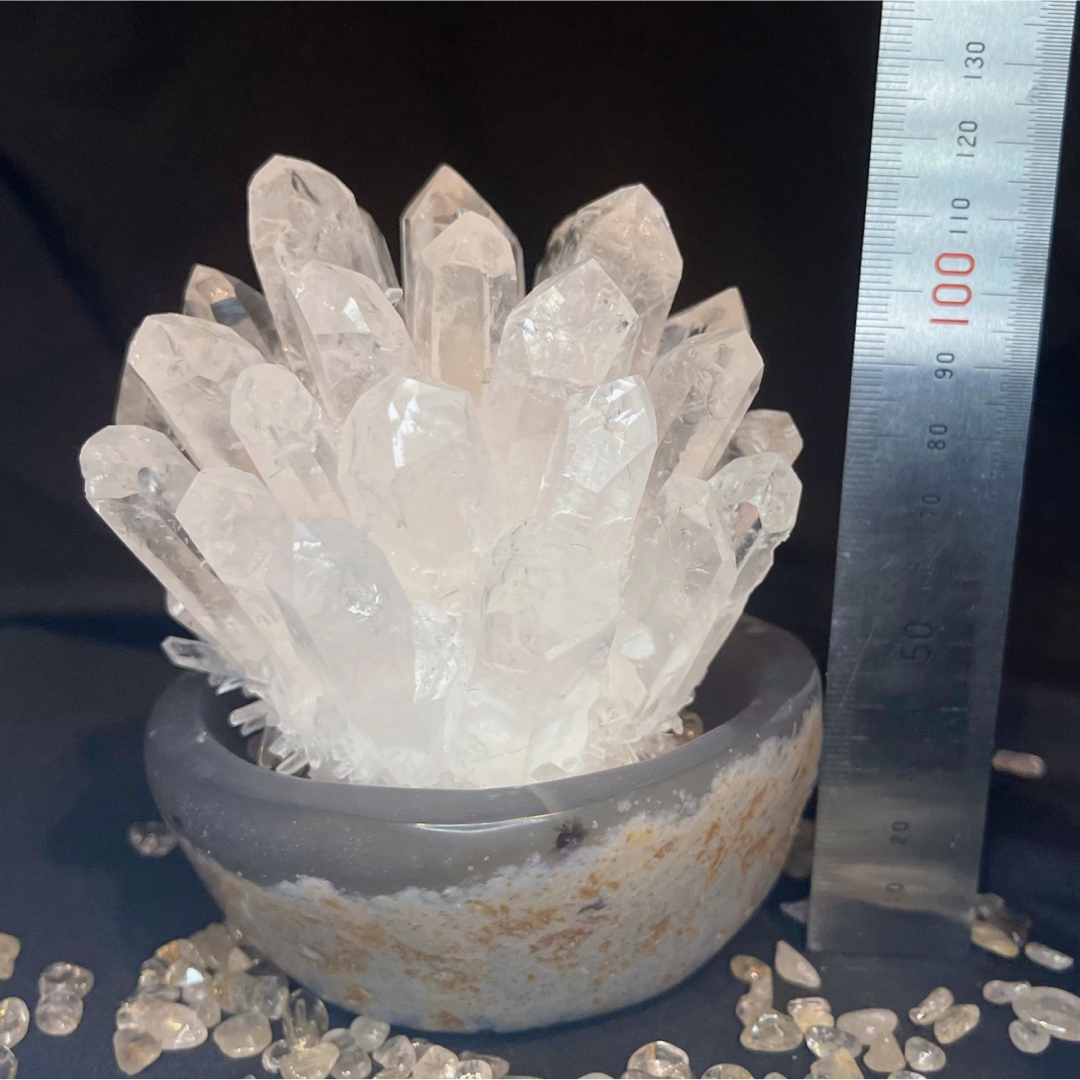 天然石　水晶クラスター 風水 浄化 パワーストーン 金運 護符 占い 開運 霊石 3