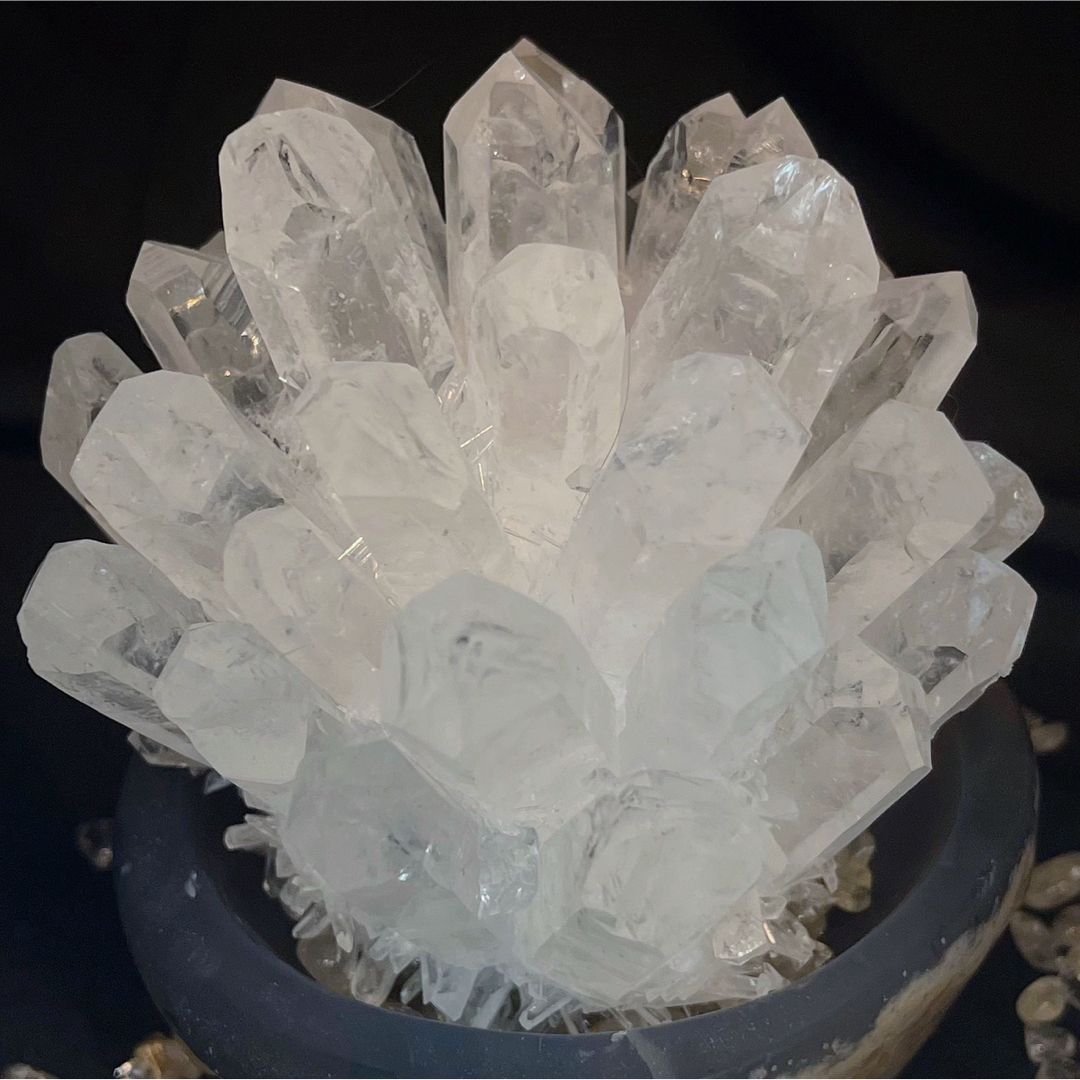 天然石　水晶クラスター 風水 浄化 パワーストーン 金運 護符 占い 開運 霊石 2
