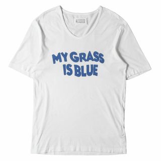 マルタンマルジェラ(Maison Martin Margiela)のMaison Martin Margiela メゾンマルタンマルジェラ Tシャツ サイズ:52 MY GRASS IS BLUEロゴ Uネック Tシャツ 30 GC065 20467 07SS ここのえ アーカイブ ホワイト 白 イタリア製 トップス カットソー 半袖 【メンズ】【中古】(Tシャツ/カットソー(半袖/袖なし))