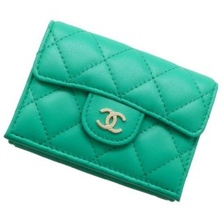 シャネル マトラッセ 財布(レディース)(グリーン・カーキ/緑色系)の