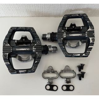 シマノ(SHIMANO)のSHIMANO ペダルPD-EH500 トレッキング 片面SPD/片面フラット(パーツ)