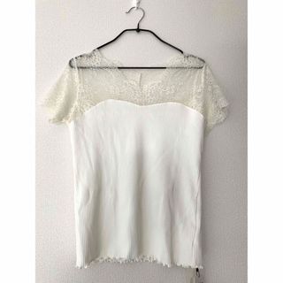 ヘザー(heather)の【新品】レースTシャツ☆Heather☆(Tシャツ(半袖/袖なし))