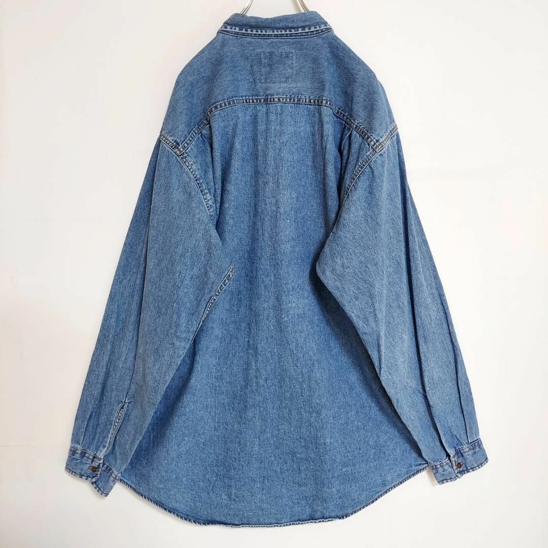 Levi's(リーバイス)のリーバイス デニムシャツ XLT トールサイズ 青ブルーデニム 胸ポケット古着 メンズのトップス(シャツ)の商品写真