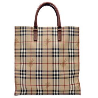 バーバリー(BURBERRY)の【BURBERRY】バーバリー　ロンドン　PVCチェック　ハンドバッグ(ハンドバッグ)