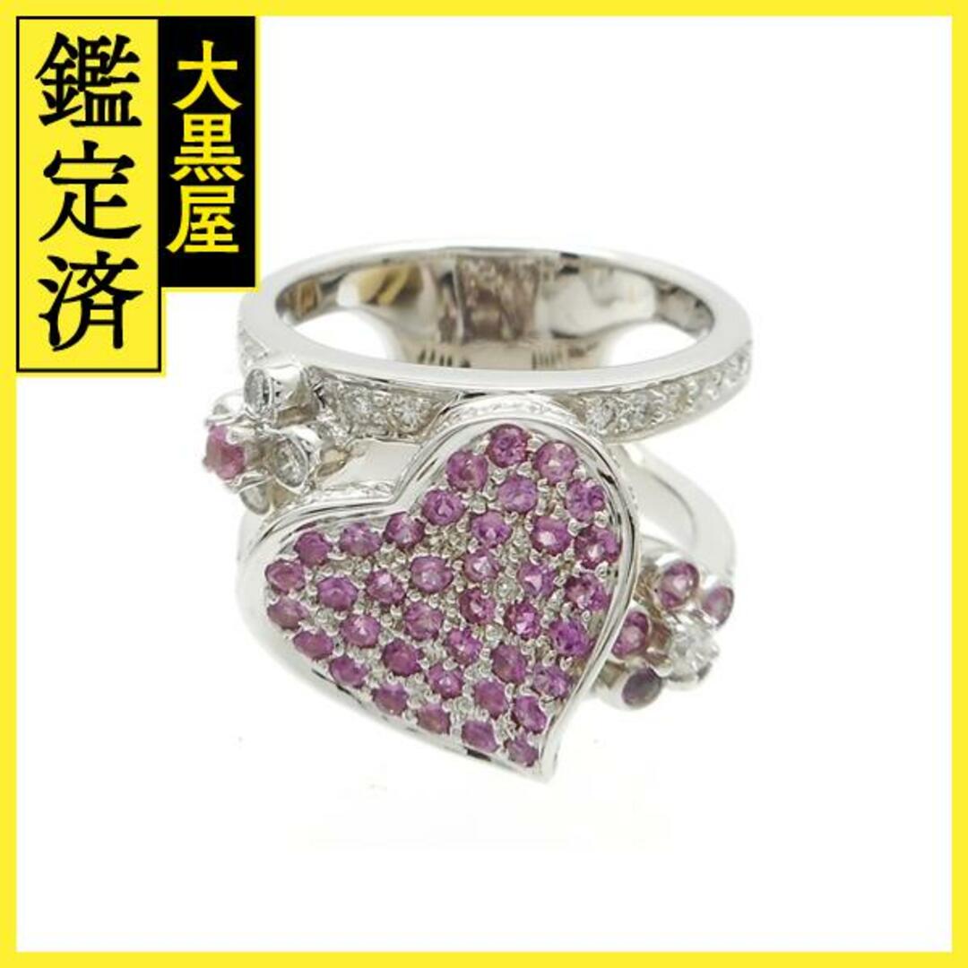 JEWELRY　リング　ダイヤモンド　ピンクサファイア　K18WG　　【200】
