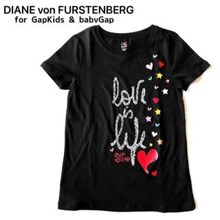 ダイアンフォンファステンバーグ(DIANE von FURSTENBERG)の新品✨ダイアンフォンファステンバーグ GAP コラボ 半袖 Tシャツ 黒 ビーズ(Tシャツ(半袖/袖なし))