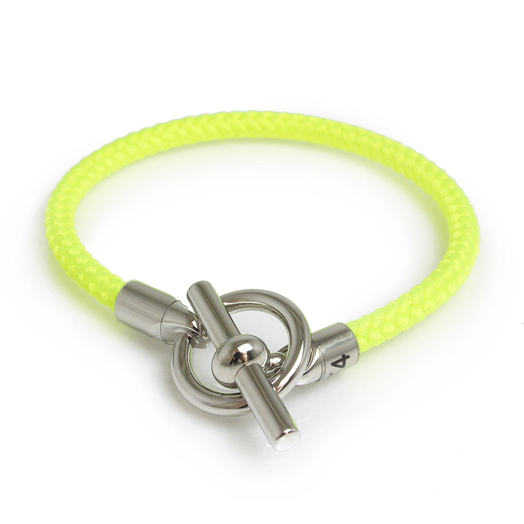 エルメス HERMES グレナン H ブレスレット #T4 ナイロン ジョーヌ