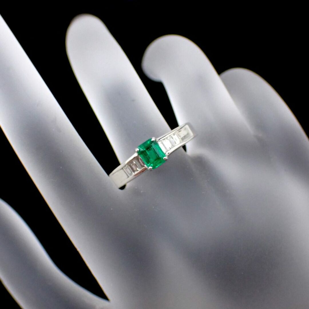 ★超特価！★高品質エメラルドリング0.44ct　PT900 レディースのアクセサリー(リング(指輪))の商品写真