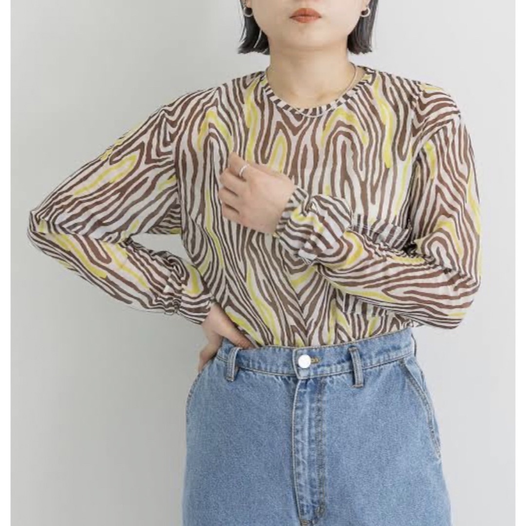 FUMIE=TANAKA フミエタナカ sheer print T  レディースのトップス(カットソー(長袖/七分))の商品写真